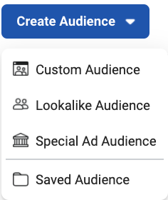 Custom audience selection in Facebook