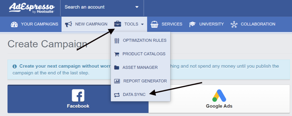 AdEspresso Lead Ads Testing Tool 1