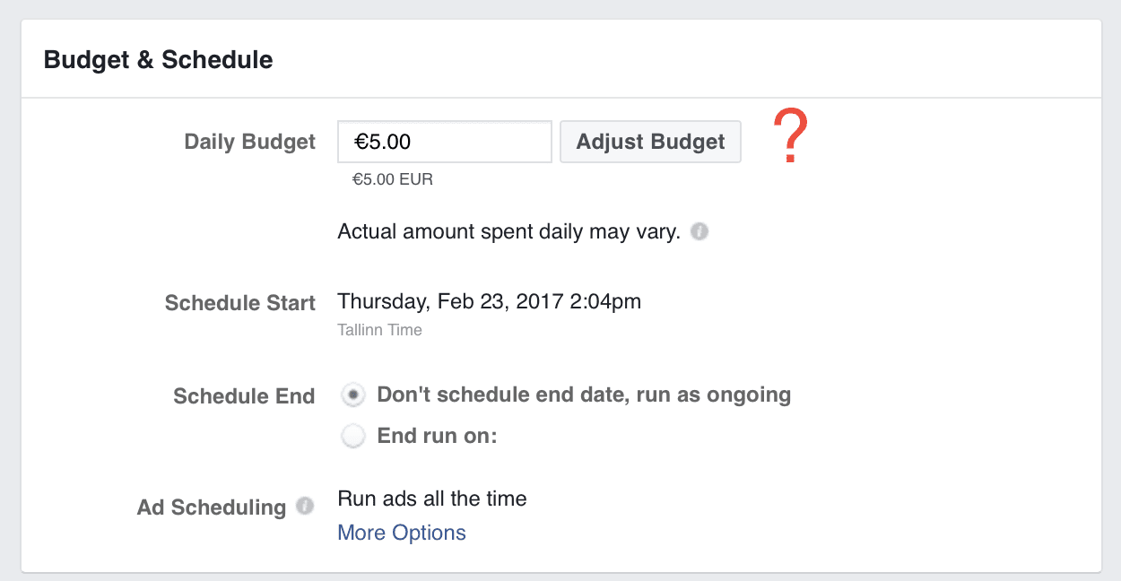 budget and schedule for ab testing