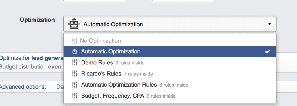 automatic optimization on facebook