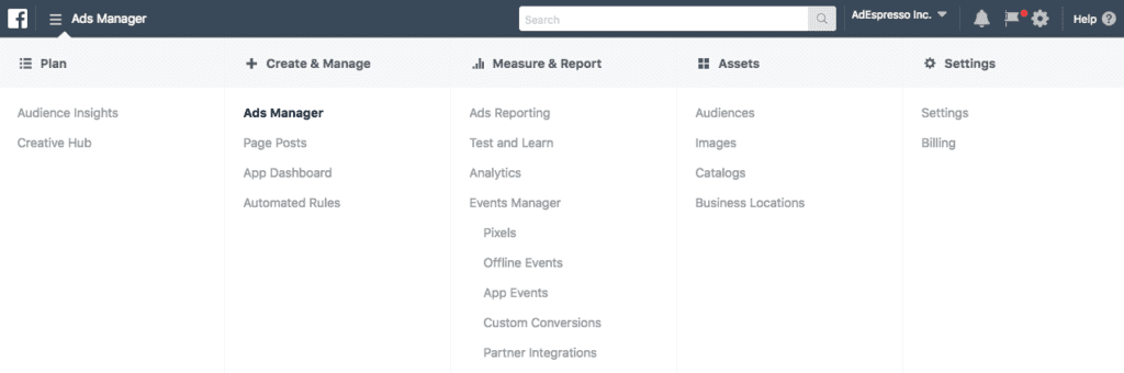 Facebook Ads Metrics - Business Manager