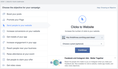 Facebook Ads Metrics - Ad clicks