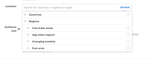 lookalike audience region based selection