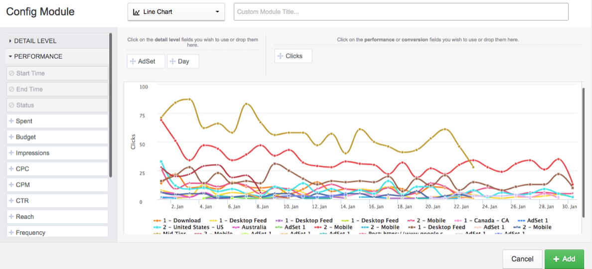 AdEspresso's Facebook AD reporting tool 