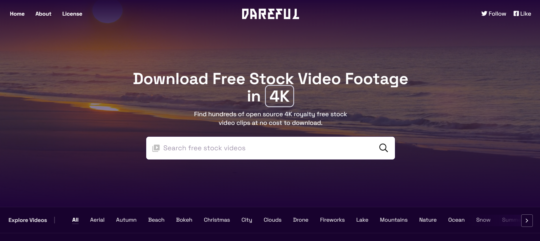 Stock video platform Dareful